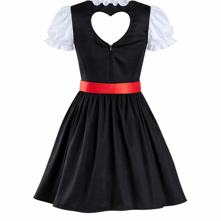 Rood Dirndl Jurk Oktoberfest Rosalie van Partychimp koop je bij Partywinkel