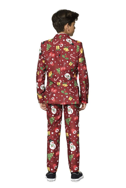 Rood Pak Kerstmis Met Licht Kind van Suitmeister koop je bij Partywinkel