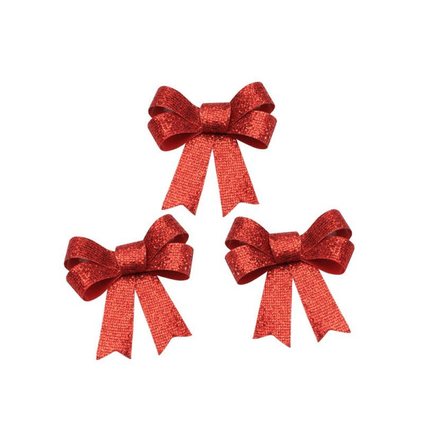 Rood Strik Glitters 12,7cm 3st van CHAKS koop je bij Partywinkel
