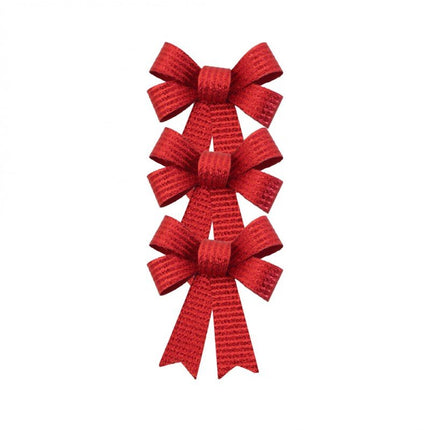 Rood Strik Glitters Strepen 10cm 3st van CHAKS koop je bij Partywinkel