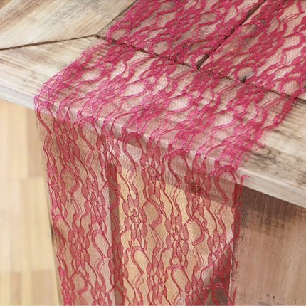 Rood Tafelloper Kant 3,1m 3st van CHAKS koop je bij Partywinkel