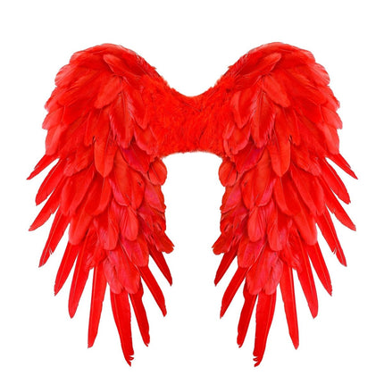 Rood Vleugels Veren 50cm van Widmann koop je bij Partywinkel