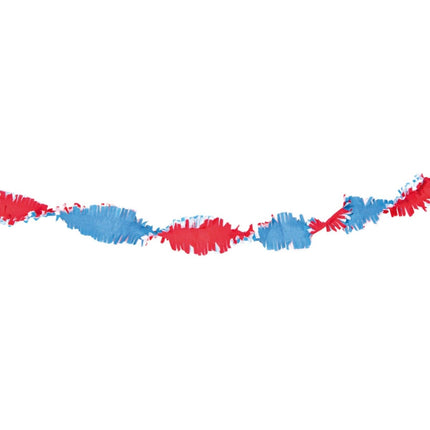 Rood Wit Blauw Slingers Crepe 6m van WeFiesta koop je bij Partywinkel