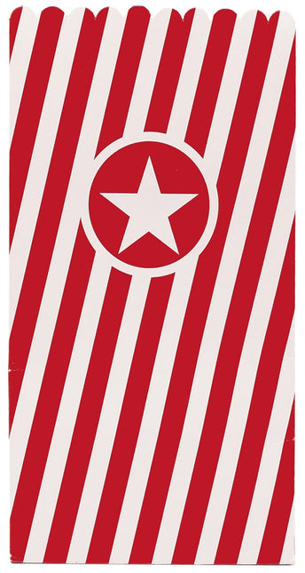 Rood Witte Popcorn Bakjes 6st van Procos koop je bij Partywinkel