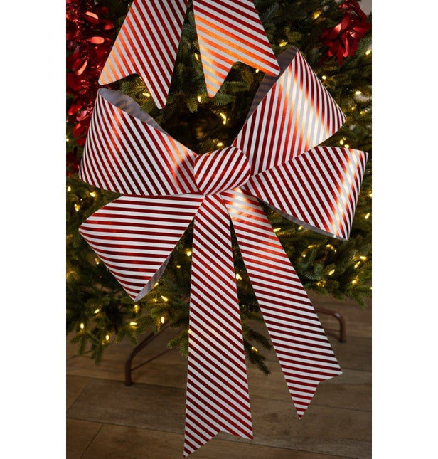 Rood Witte Strik Gestreept Reuze 86cm van CHAKS koop je bij Partywinkel