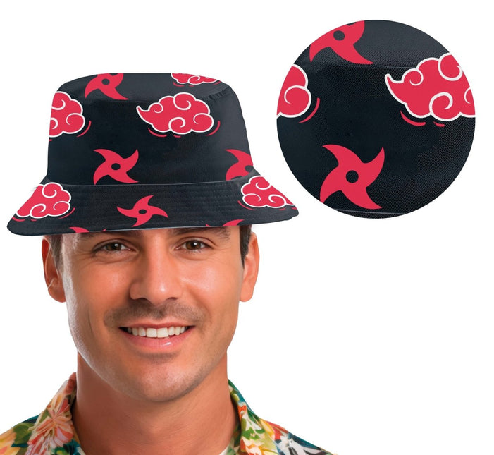 Rood Zwarte Bucket Hat van Fiestas Guirca koop je bij Partywinkel