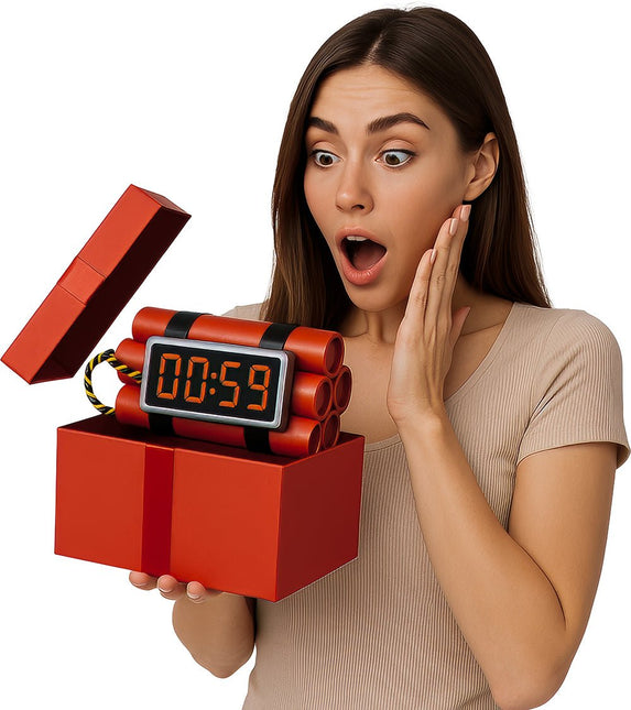 Rood Zwarte Nep Dynamiet 22cm van Fiestas Guirca koop je bij Partywinkel