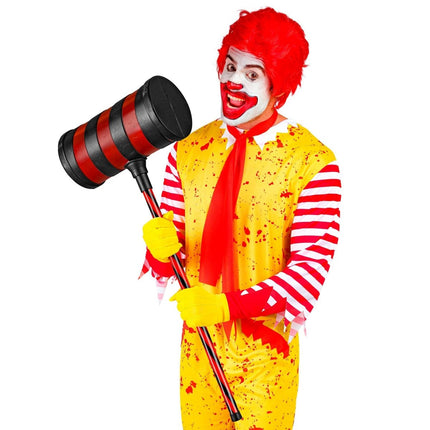 Rood Zwarte Nep Hamer 78cm van Widmann koop je bij Partywinkel