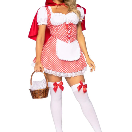 Roodkapje Jurk Rood Wit Dames Leg Avenue van Leg Avenue koop je bij Partywinkel