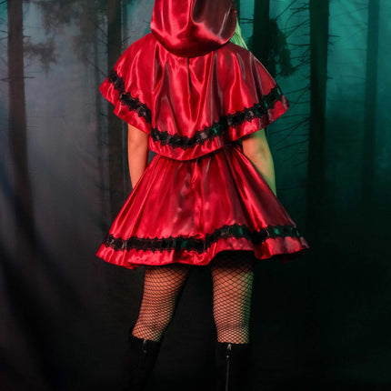 Roodkapje Jurk Wit Rood Dames Leg Avenue van Leg Avenue koop je bij Partywinkel