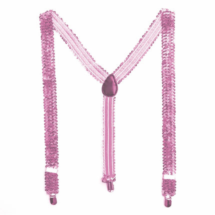 Neon-paljettihousunauhat 2,5 cm