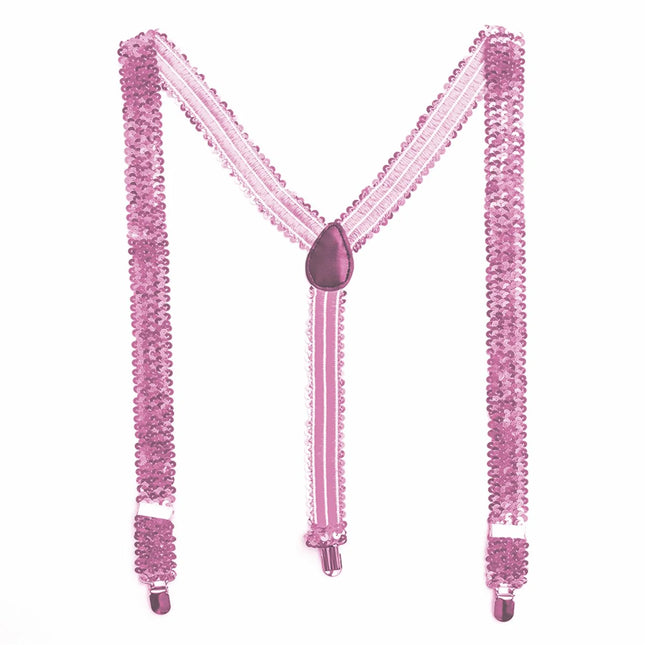 Neon-paljettihousunauhat 2,5 cm
