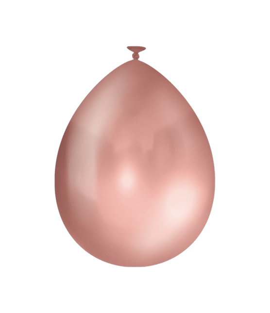 Rose Gouden Ballonnen Metallic 30cm 25st van Paper Dreams koop je bij Partywinkel