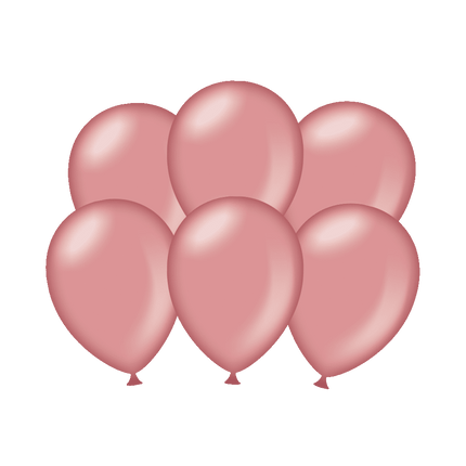 Rose Gouden Ballonnen Metallic 30cm 6st van Paper Dreams koop je bij Partywinkel