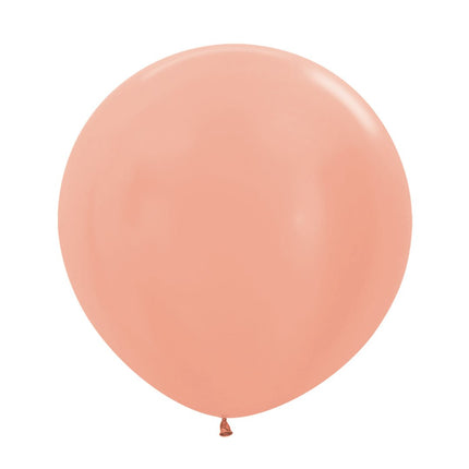 Rose Gouden Ballonnen Metallic 61cm 3st van Sempertex koop je bij Partywinkel