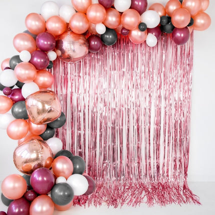 Rose Gouden Deurgordijn 2,5m van Partydeco koop je bij Partywinkel