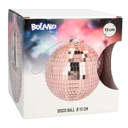 Rose Gouden Discobal 15cm van Boland koop je bij Partywinkel