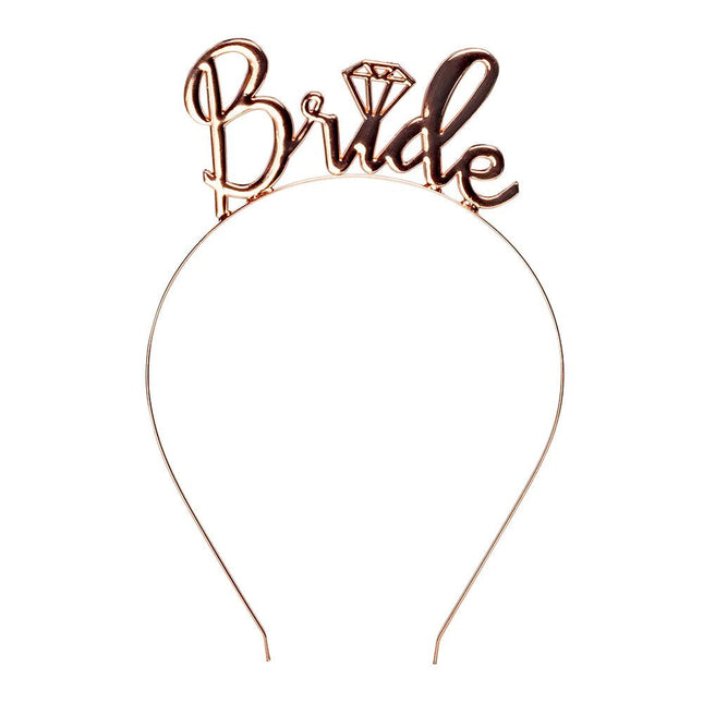Rose Gouden Haarband Bride van Boland koop je bij Partywinkel