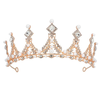 Rose Gouden Tiara Metaal van Boland koop je bij Partywinkel