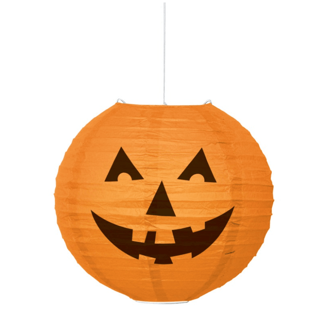 ROUND PUMPKIN PPR LANTERN-10"H van Unique koop je bij Partywinkel