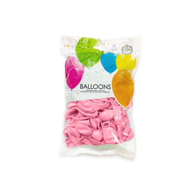 Roze Ballonnen 13cm 100st van WeFiesta koop je bij Partywinkel