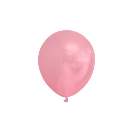 Roze Ballonnen Metallic 13cm 100st van WeFiesta koop je bij Partywinkel