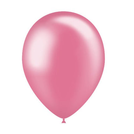 Roze Ballonnen Metallic 25cm 10st van Balloonia koop je bij Partywinkel