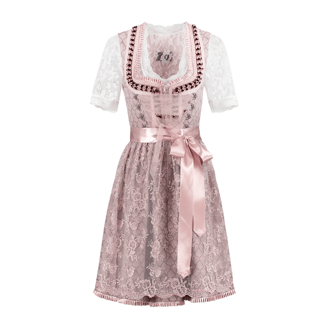 Roze Dirndl Jurk Oktoberfest Dames 2 Delig van Haus Huberts koop je bij Partywinkel