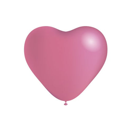 Roze Hartjes Ballonnen 25cm 6st van Balloonia koop je bij Partywinkel