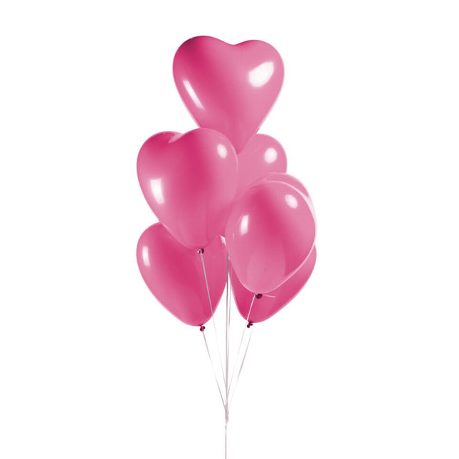 Roze Hartjes Ballonnen 30,5cm 100st van WeFiesta koop je bij Partywinkel