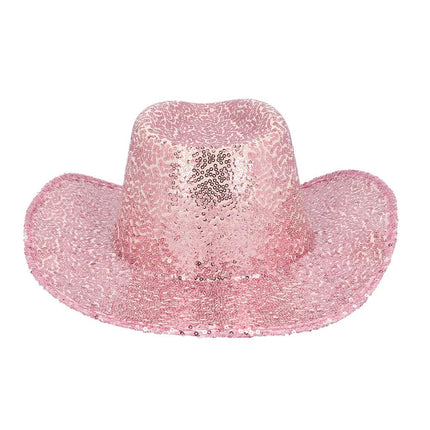Roze Hoed Pailletten van Boland koop je bij Partywinkel