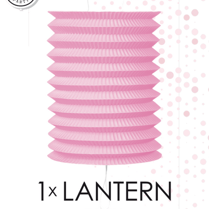 Roze Lampion 16cm van WeFiesta koop je bij Partywinkel