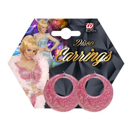 Roze Oorbellen van Widmann koop je bij Partywinkel