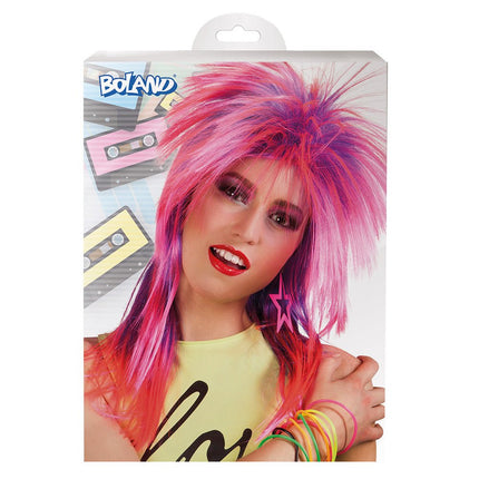 Roze Paarse Pruik Kimberley van Boland koop je bij Partywinkel