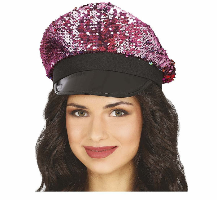 Roze Pet Pailletten van Fiestas Guirca koop je bij Partywinkel