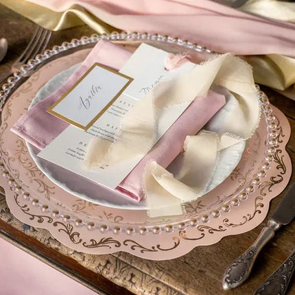 Roze Placemats 35cm 6st van Partydeco koop je bij Partywinkel