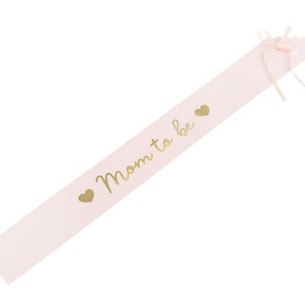 Roze Sjerp Mom To Be 75cm van Partydeco koop je bij Partywinkel