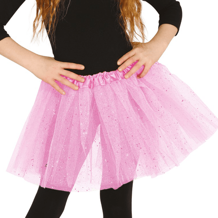 Roze Tutu Glitter 30cm van Fiestas Guirca koop je bij Partywinkel