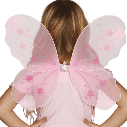 Roze Vleugels Kind 40cm van Fiestas Guirca koop je bij Partywinkel