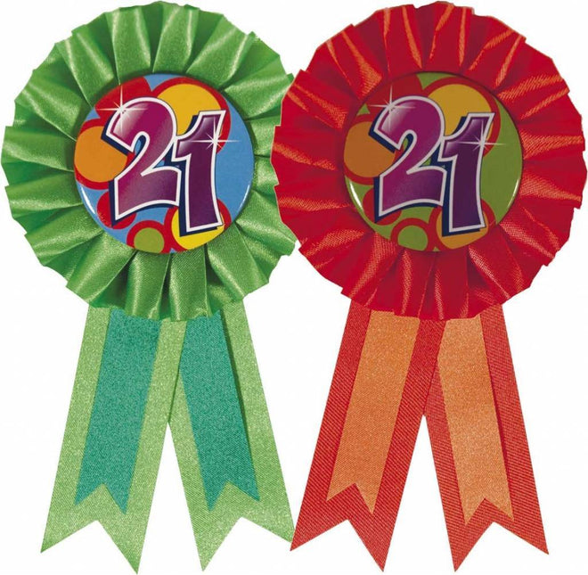 Rozet 21 Jaar van Haza Witbaard koop je bij Partywinkel