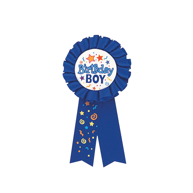 Rozet Birthday Boy 14cm van Unique koop je bij Partywinkel