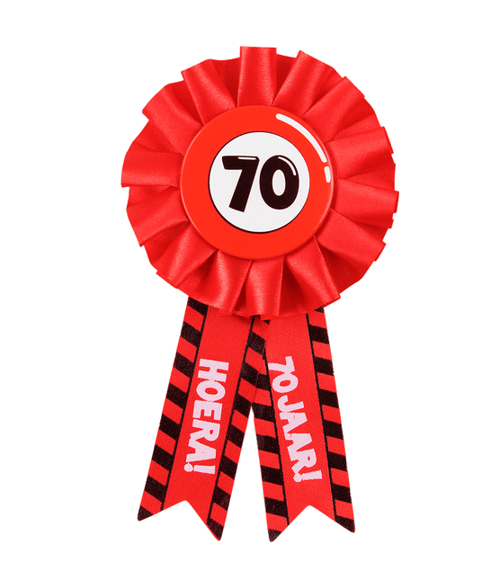 Rozet Hoera 70 Jaar Hoera van Paper Dreams koop je bij Partywinkel