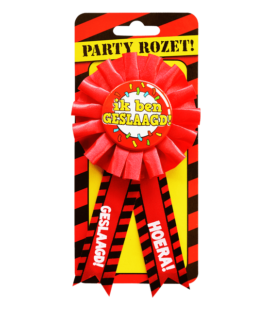 Rozet Ik Ben Geslaagd van Paper Dreams koop je bij Partywinkel