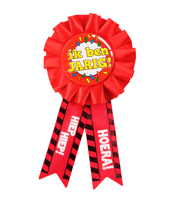 Rozet Ik Ben Jarig Hiep Hiep Hoera van Paper Dreams koop je bij Partywinkel