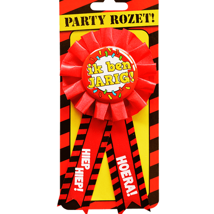 Rozet Ik Ben Jarig Hiep Hiep Hoera van Paper Dreams koop je bij Partywinkel