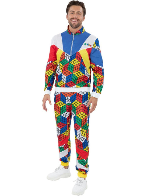 Rubik's Cube Trainingspak Heren van Smiffys koop je bij Partywinkel