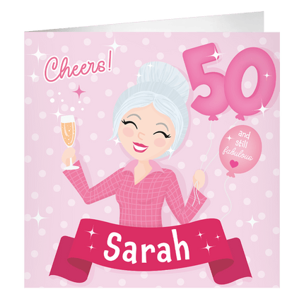 Sarah Wenskaart 23cm van Paper Dreams koop je bij Partywinkel