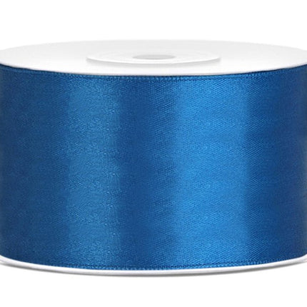 Satijn Lint Blauw 38mm 25m van Partydeco koop je bij Partywinkel