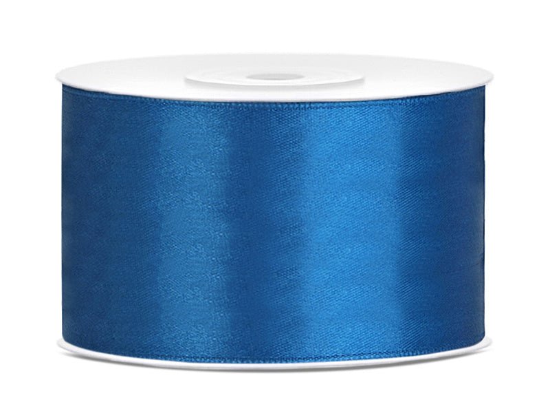Satijn Lint Blauw 38mm 25m van Partydeco koop je bij Partywinkel
