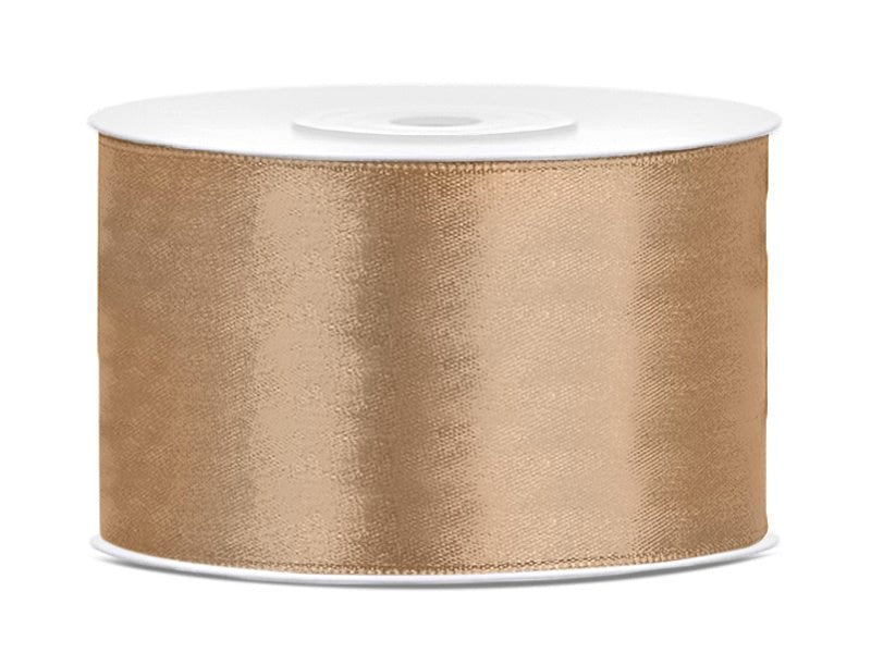 Satijn Lint Goud 38mm 25m van Partydeco koop je bij Partywinkel
